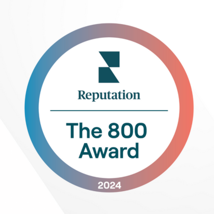 THE REPUTATION 800 AWARD